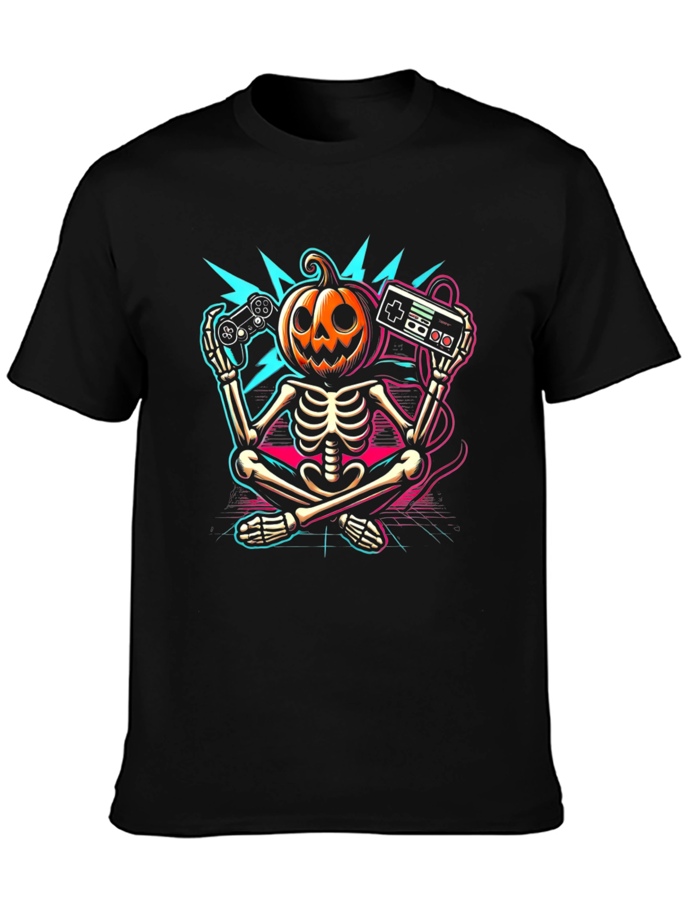 Halloween Gamer Skeleton T-Shirt