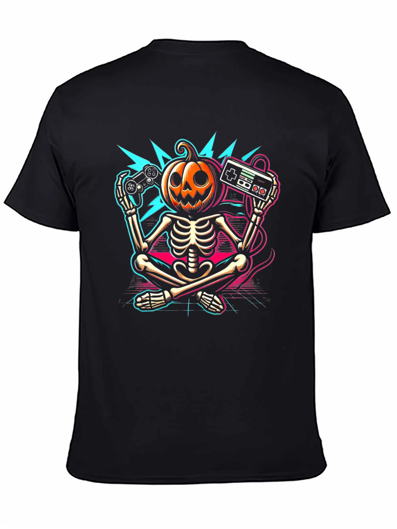 Halloween Gamer Skeleton T-Shirt