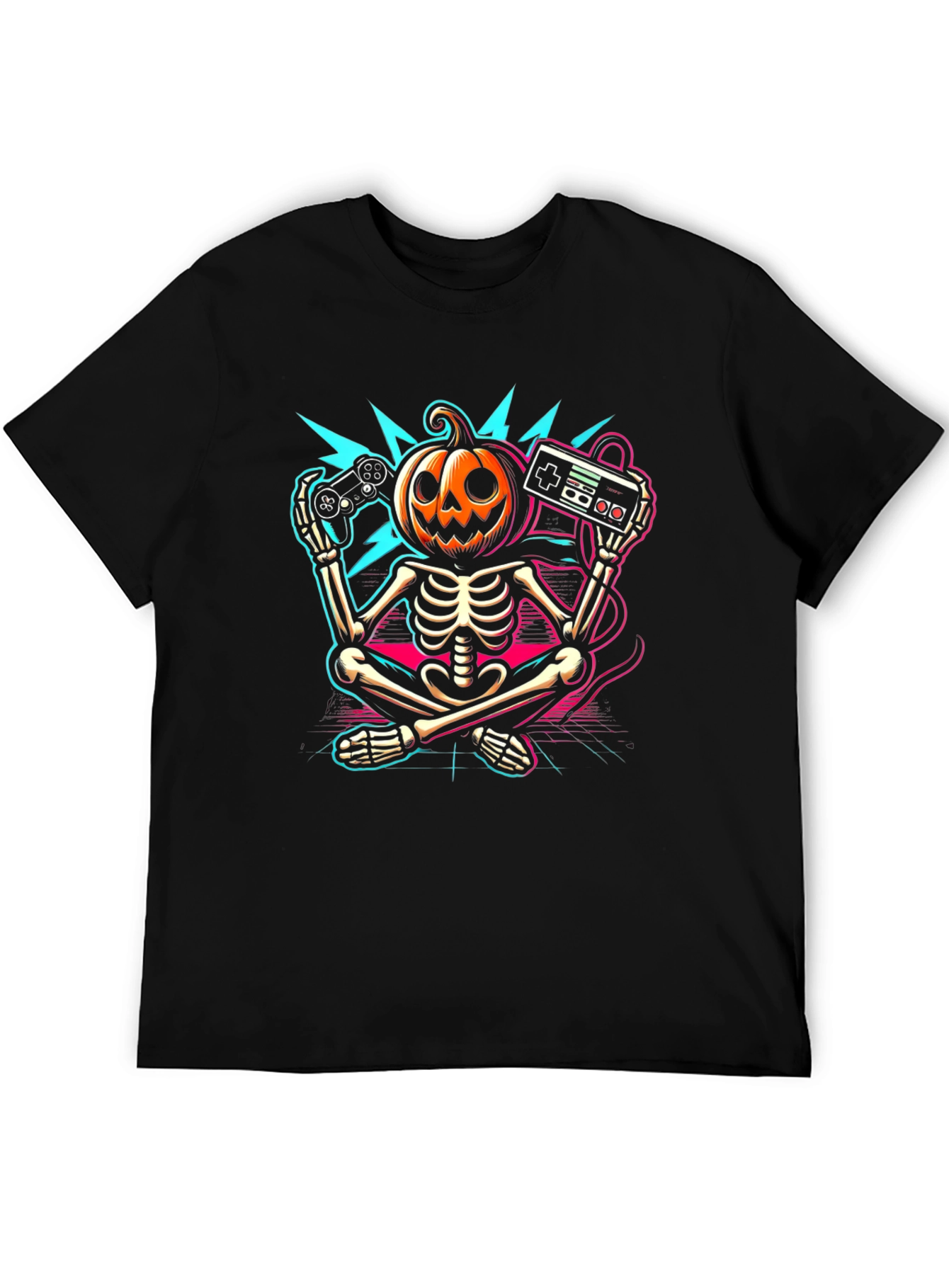 Halloween Gamer Skeleton T-Shirt