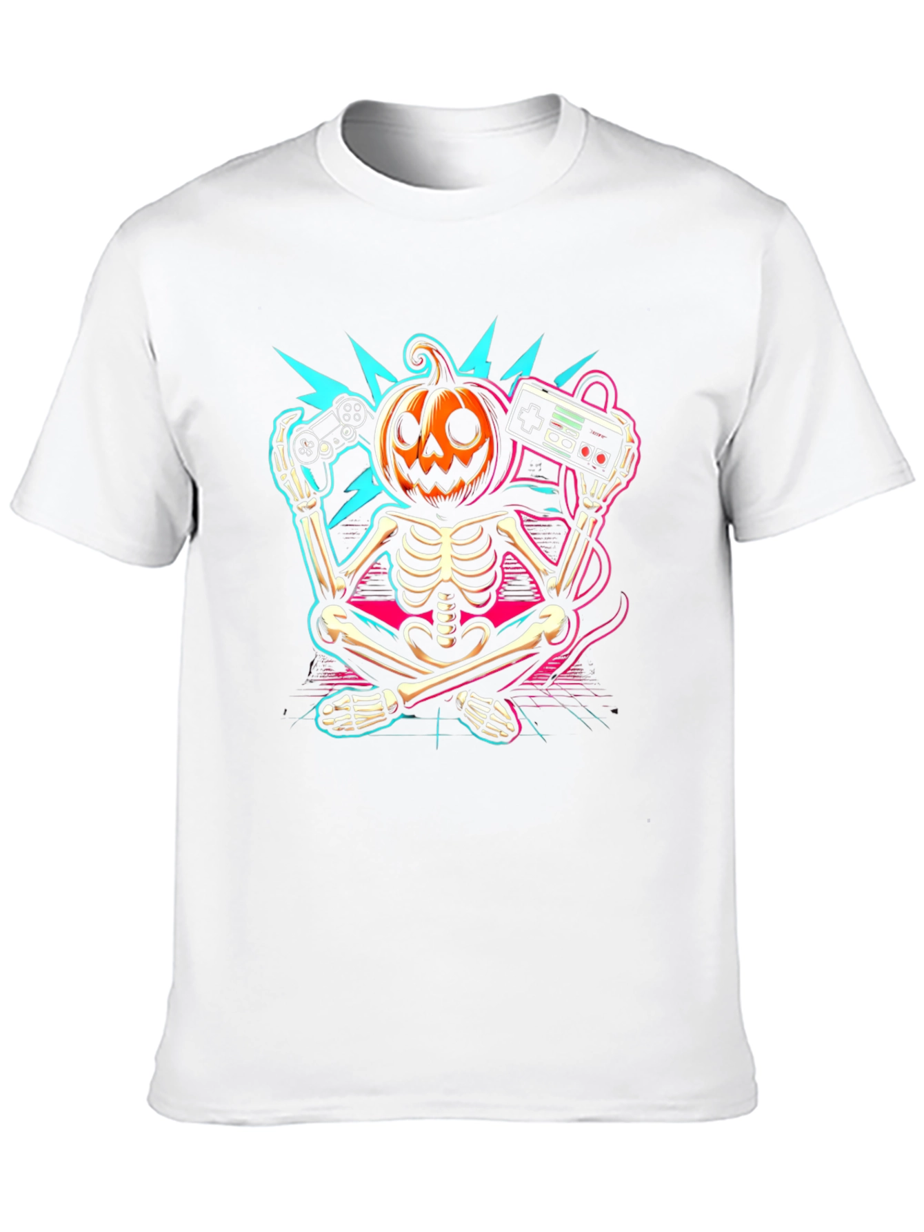Halloween Gamer Skeleton T-Shirt