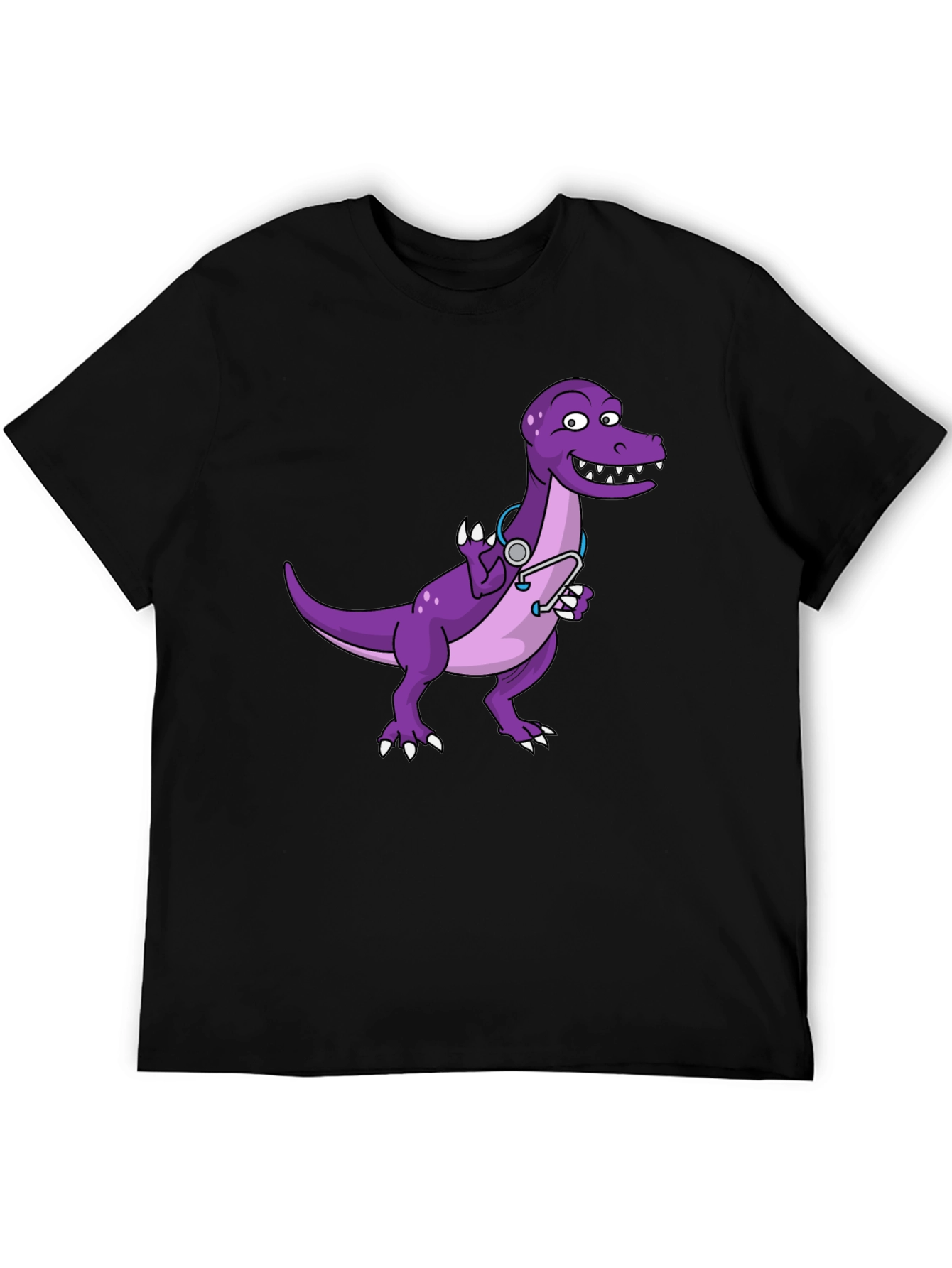 Dino Doctor T-Shirt - Cute Purple Dinosaur Tee