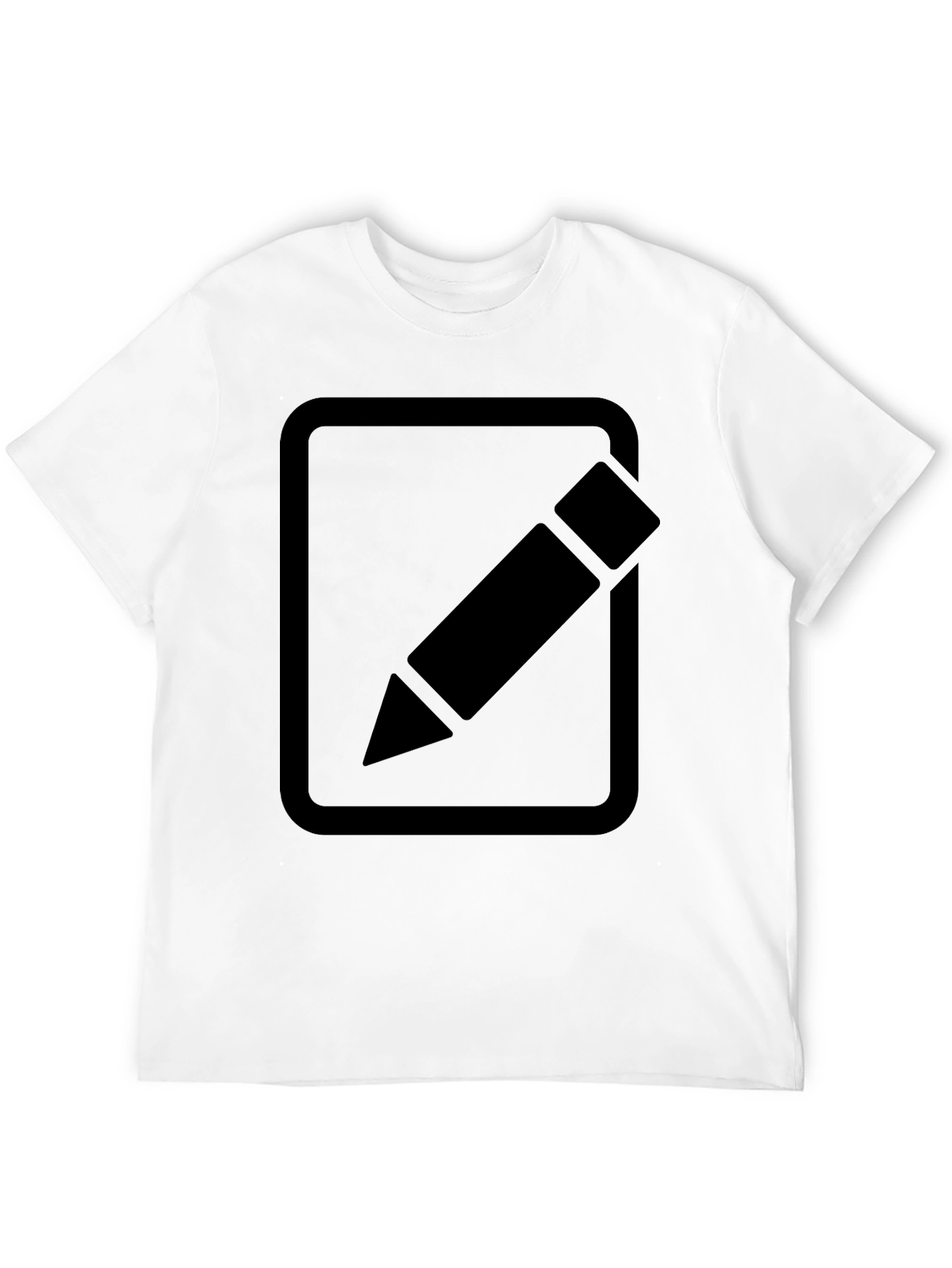 Edit Icon Graphic Tee - Classic Black Cotton T-Shirt