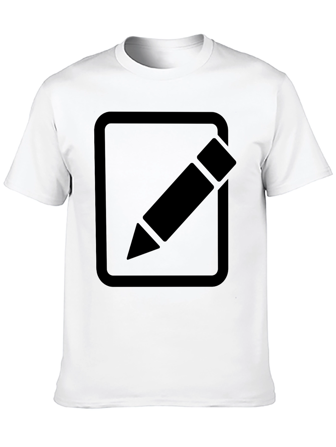 Edit Icon Graphic Tee - Classic Black Cotton T-Shirt