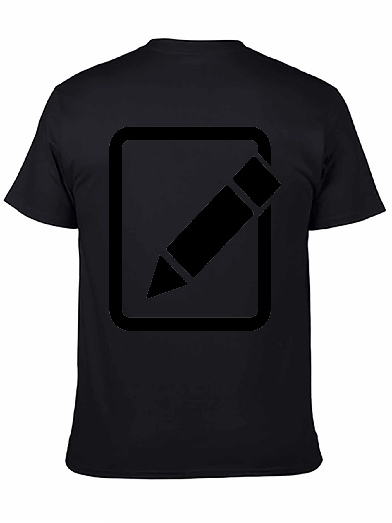 Edit Icon Graphic Tee - Classic Black Cotton T-Shirt