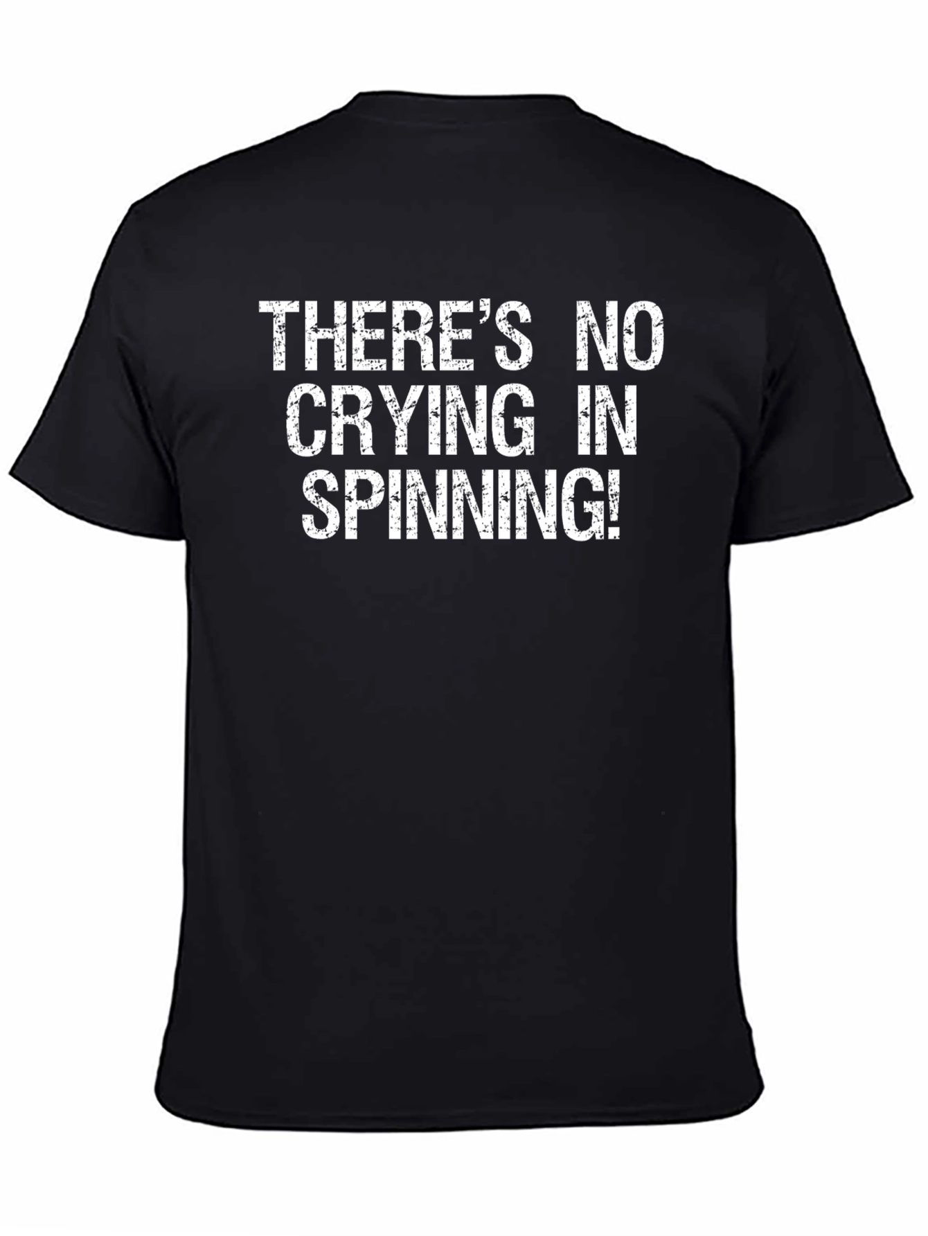 Theres No Crying In Spinning Black T-Shirt