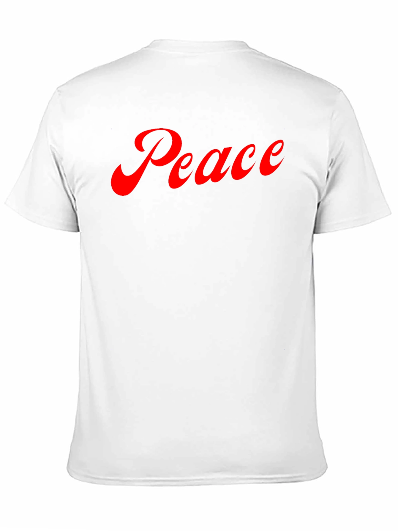 Peace Graphic Tee - Soft Black Cotton T-Shirt