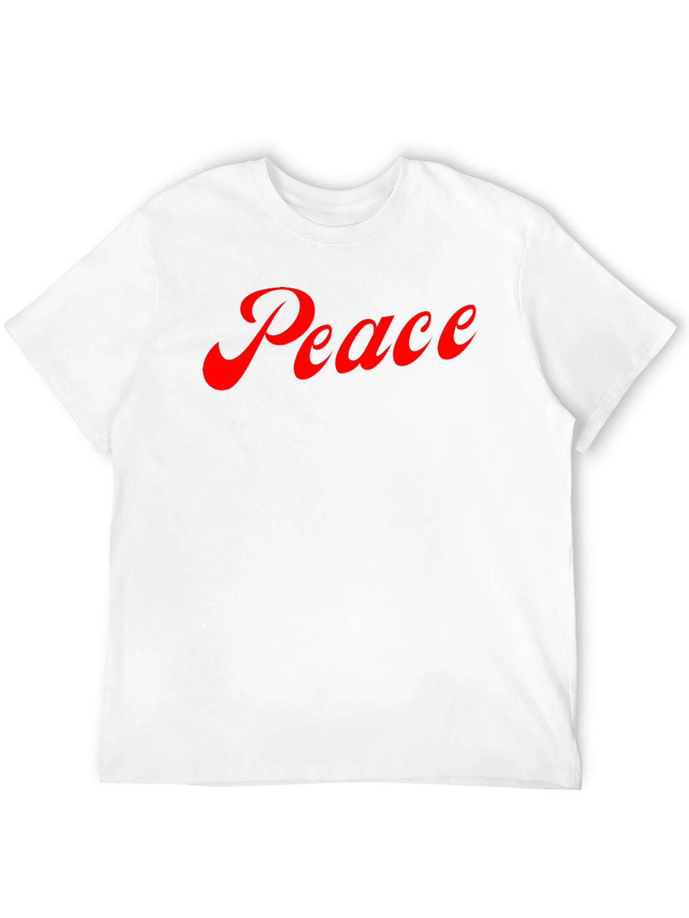 Peace Graphic Tee - Soft Black Cotton T-Shirt