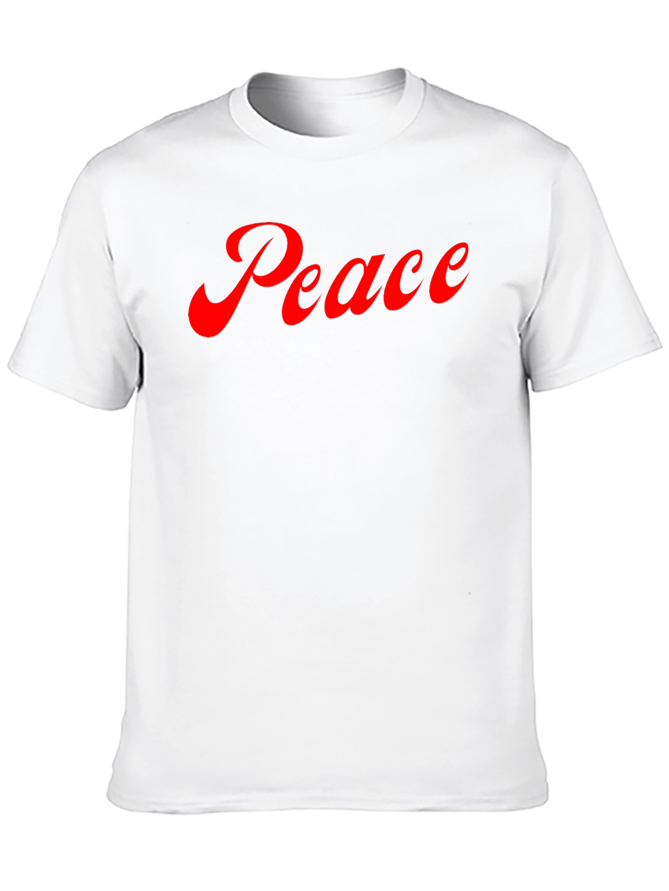 Peace Graphic Tee - Soft Black Cotton T-Shirt