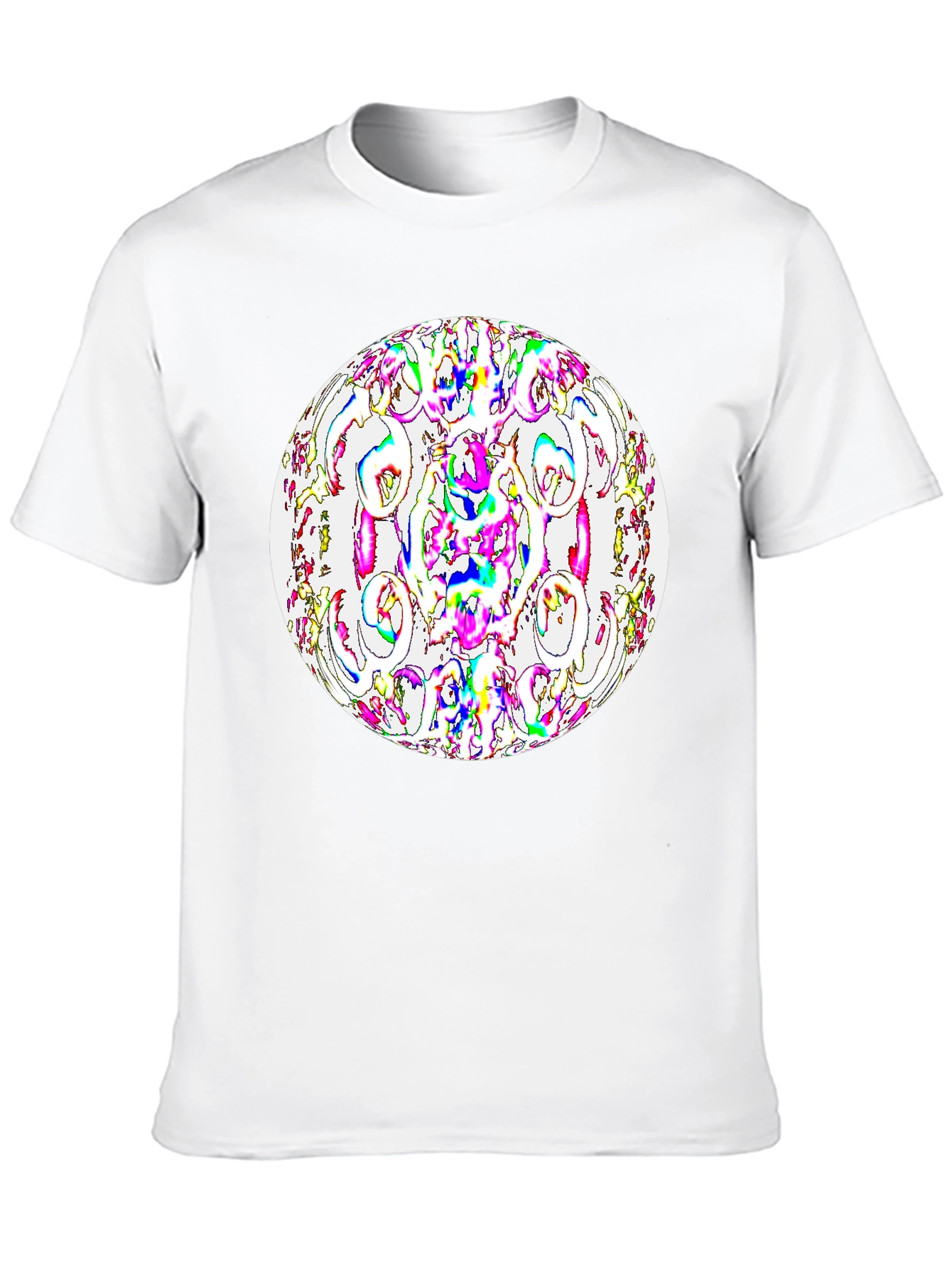 Abstract Orb Graphic Black T-Shirt