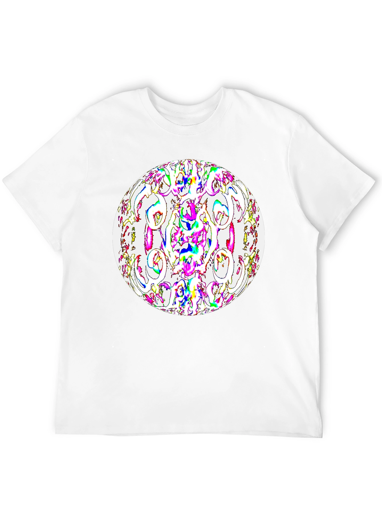 Abstract Orb Graphic Black T-Shirt
