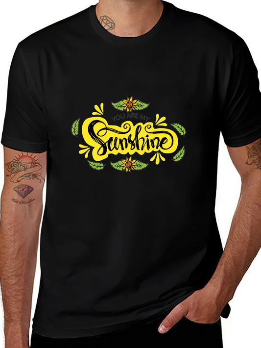 Sunshine Graphic Black T-Shirt - Comfort & Style