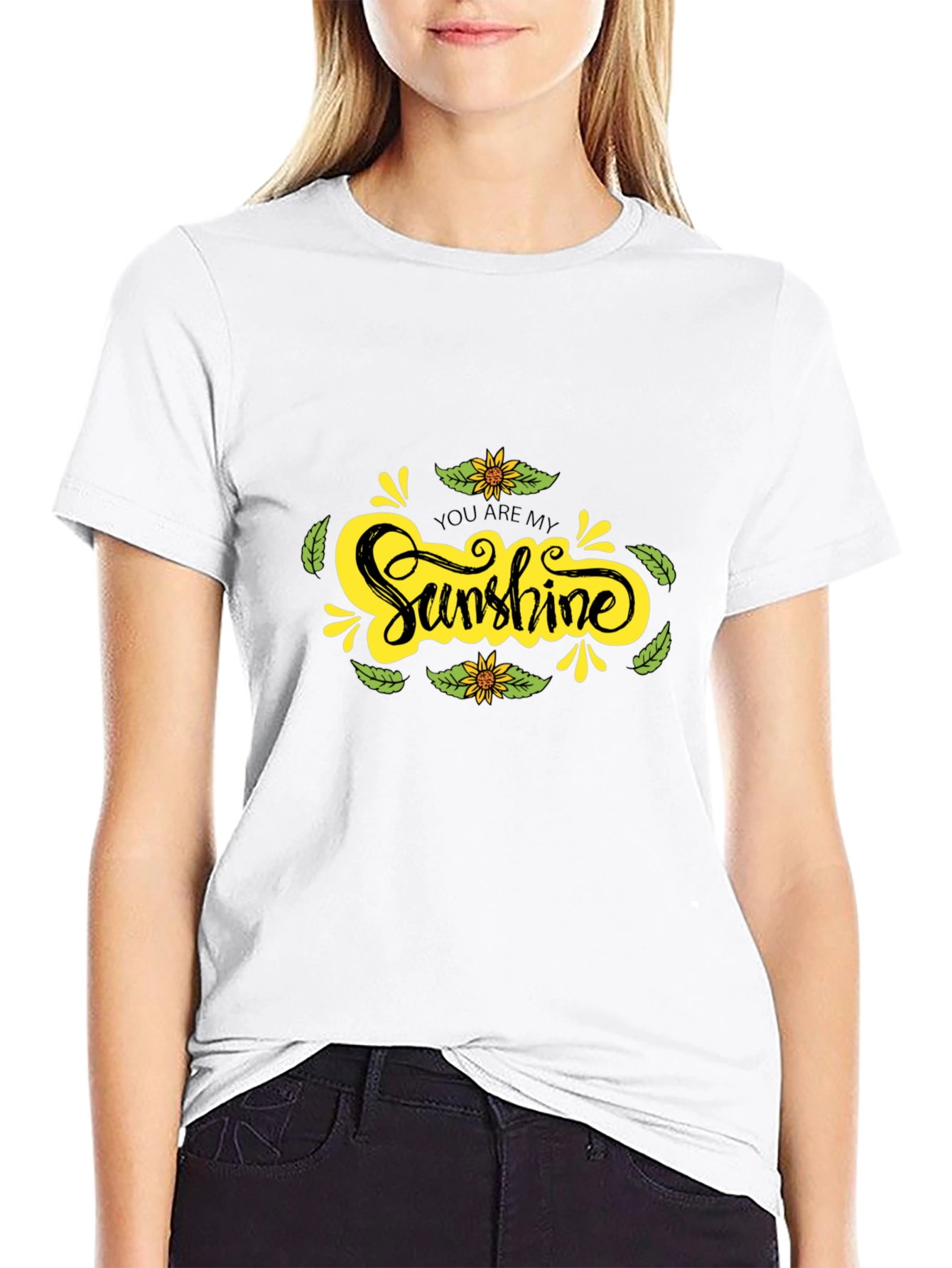 Sunshine Graphic Black T-Shirt - Comfort & Style