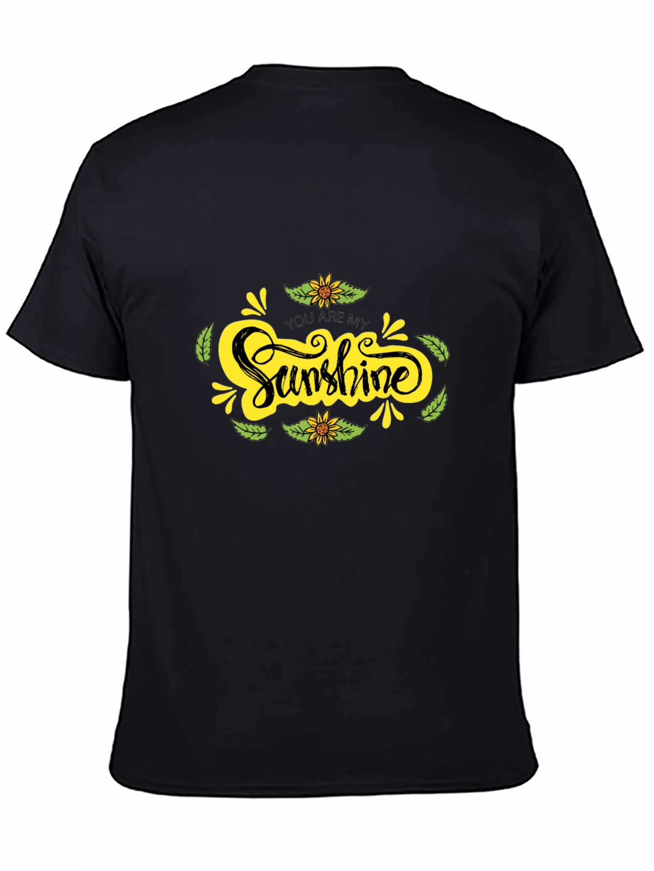 Sunshine Graphic Black T-Shirt - Comfort & Style