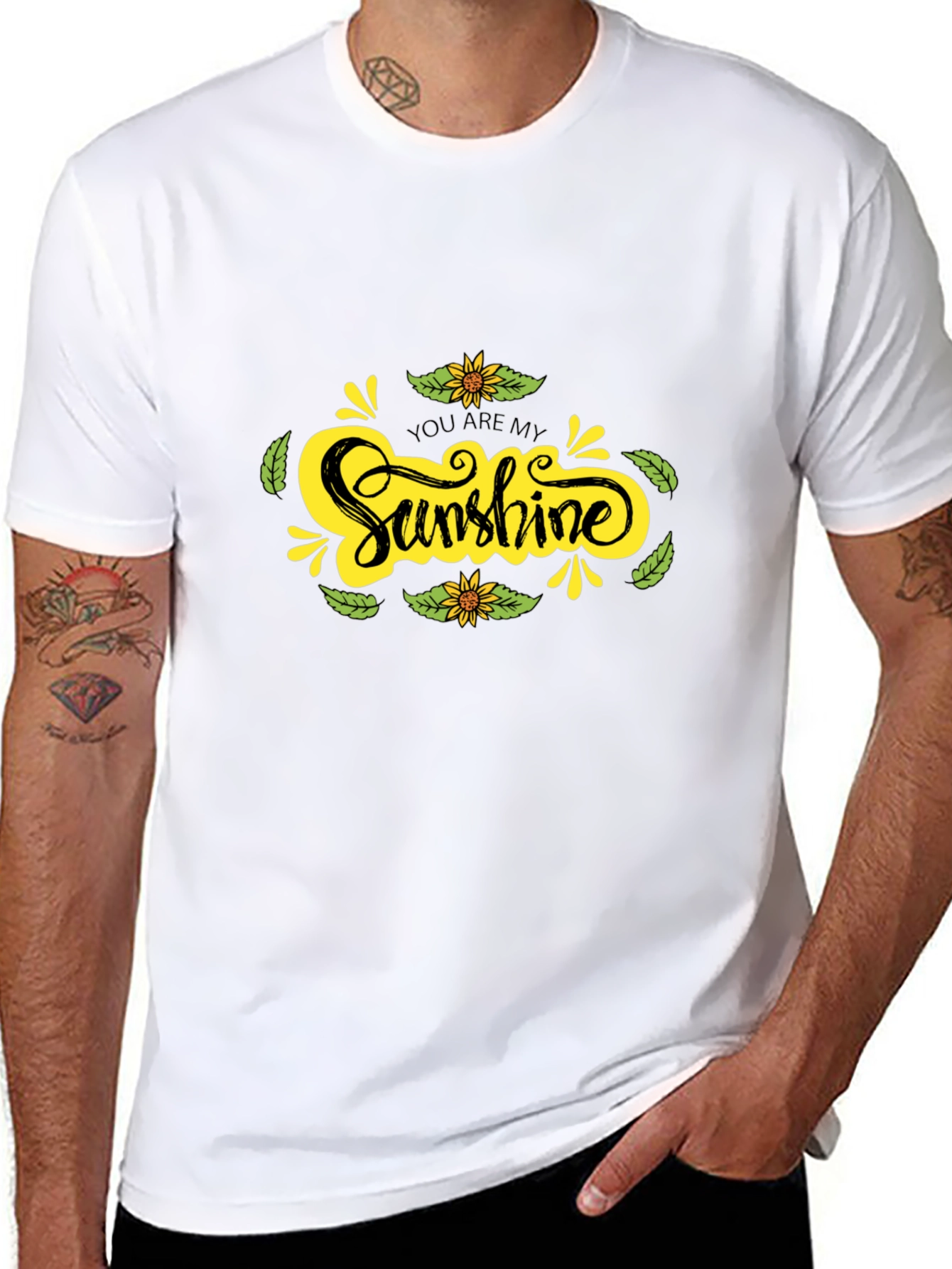 Sunshine Graphic Black T-Shirt - Comfort & Style