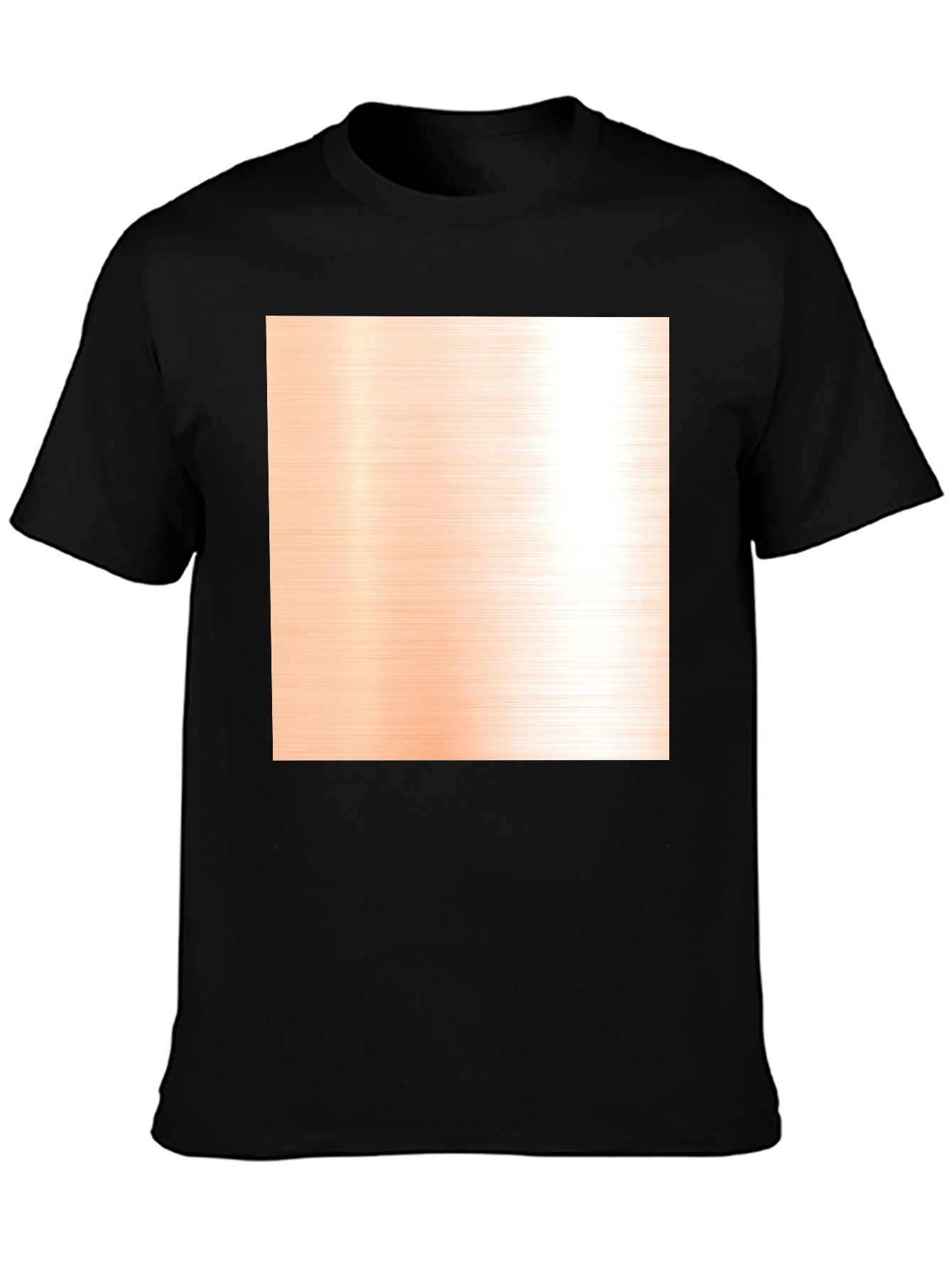 Modern Black Crewneck T-Shirt with Pattern