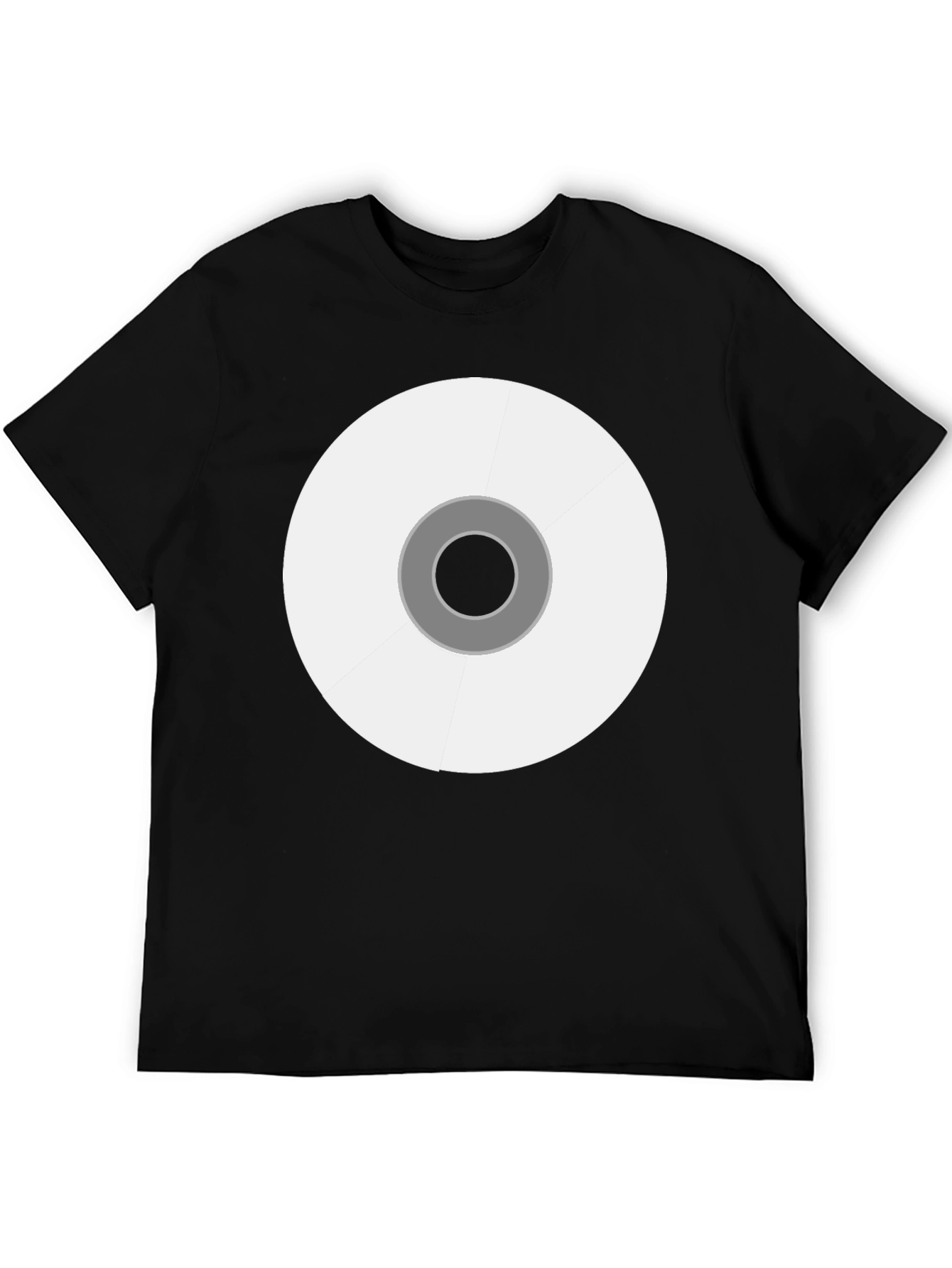 Abstract Circle Graphic Black Tee
