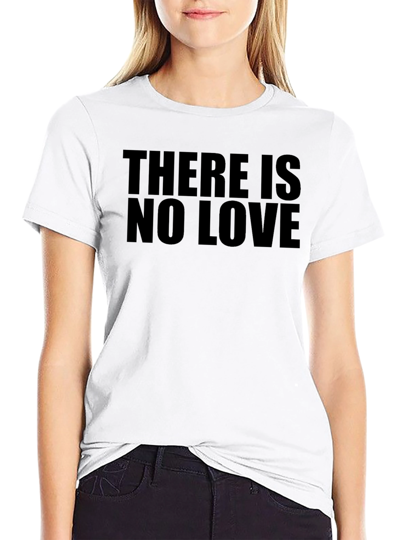 There Is No Love Graphic Tee - Black