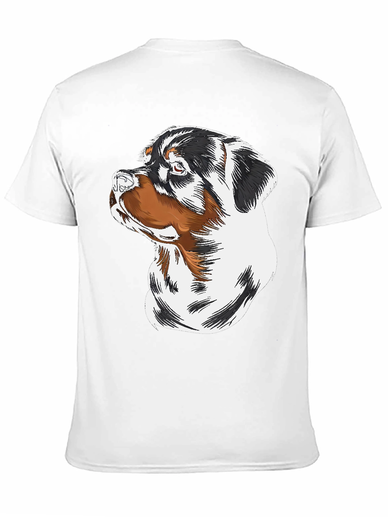 Rottweiler Dog Graphic Black T-Shirt