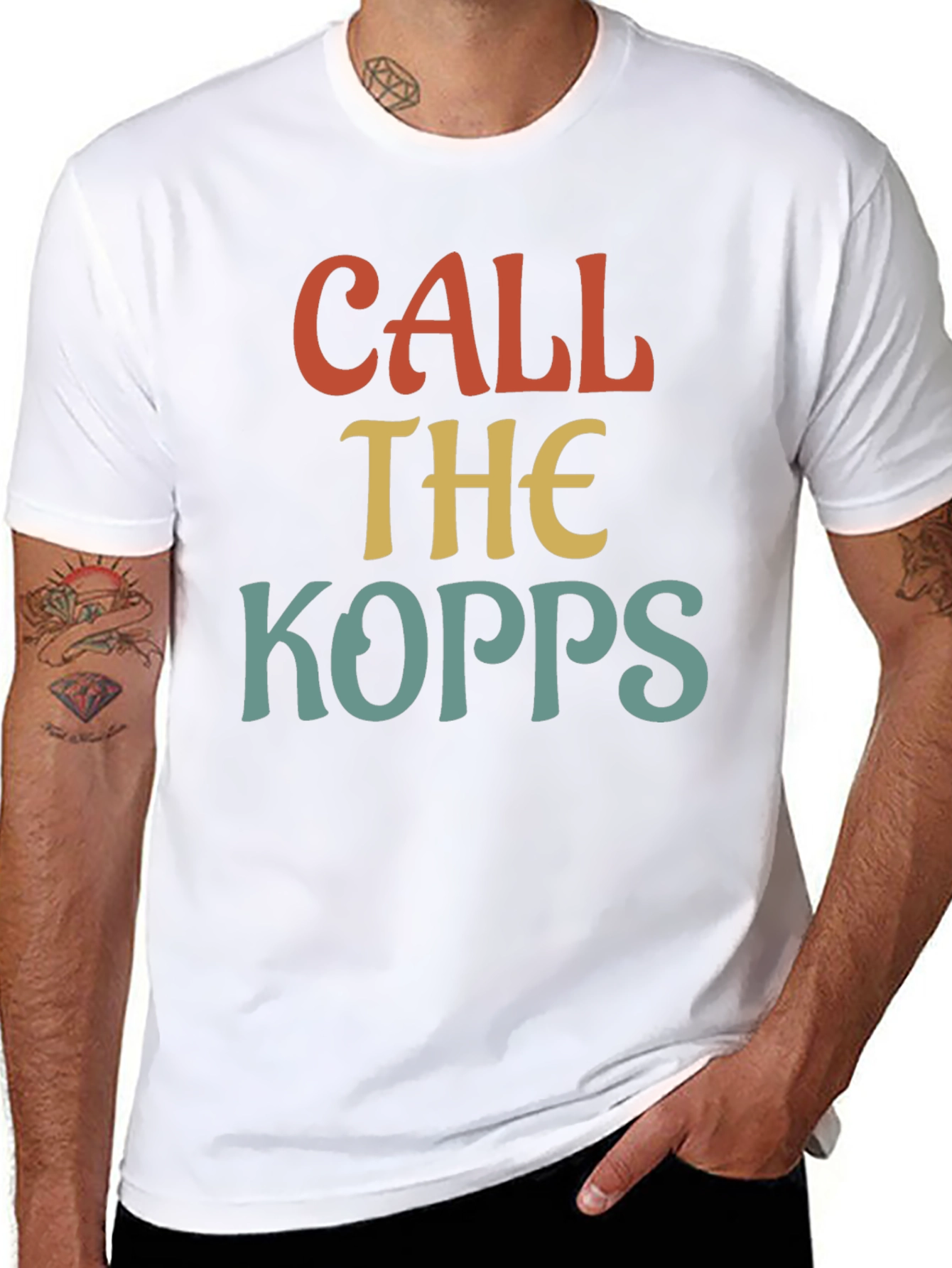 Call The Kopps Graphic Tee - Retro Style
