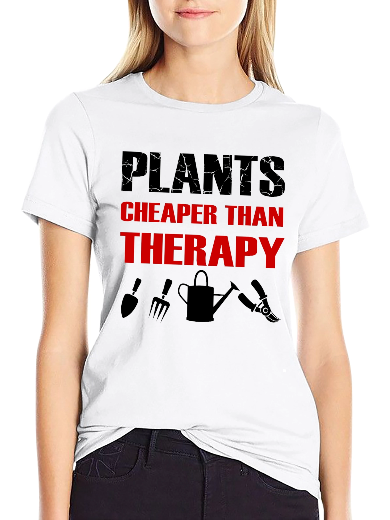 Plants Cheaper Than Therapy T-Shirt - Gardening Tee