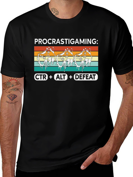 Procrastigaming T-Shirt - Gamer Humor Tee