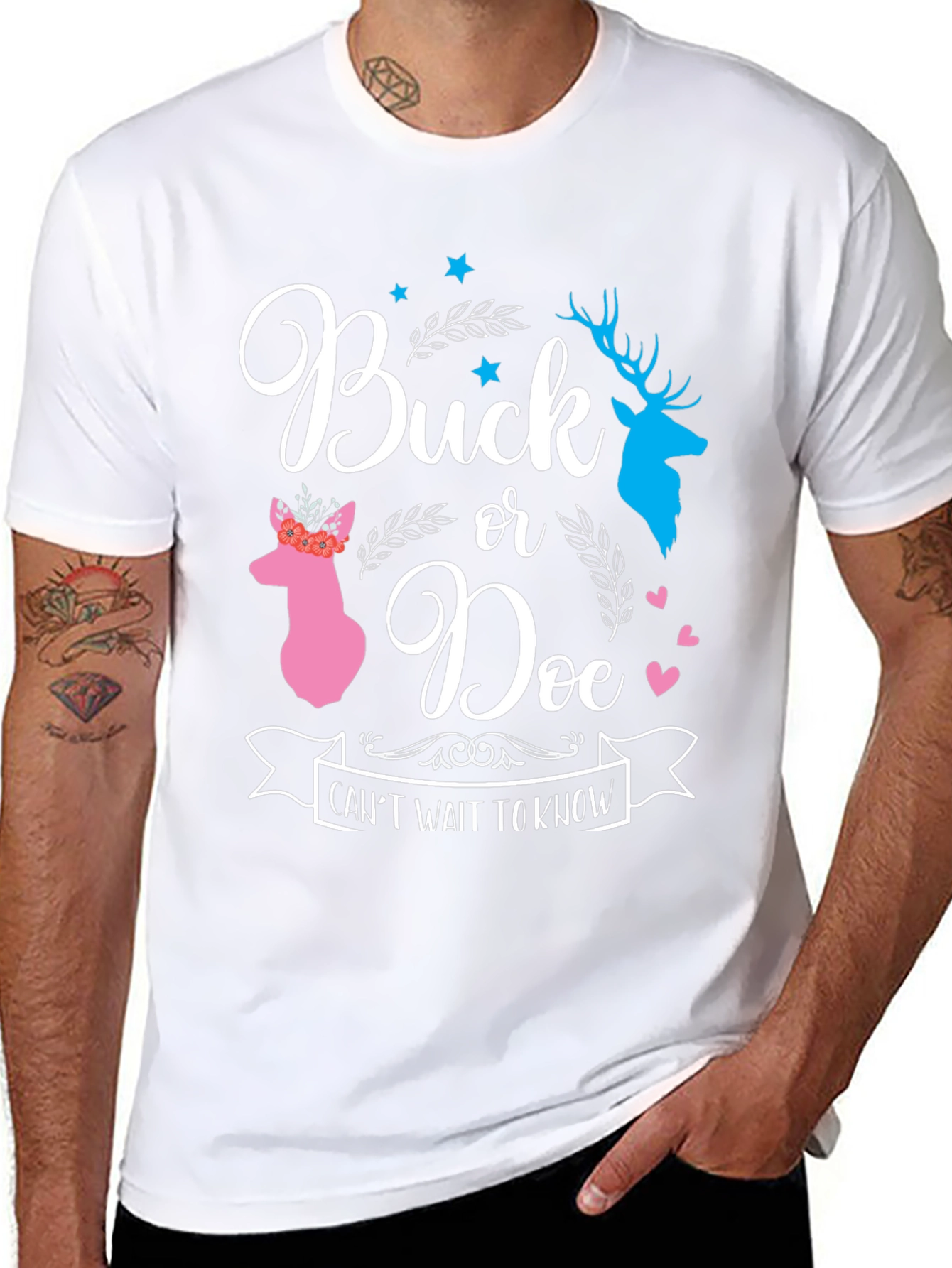 Buck or Doe Gender Reveal T-Shirt
