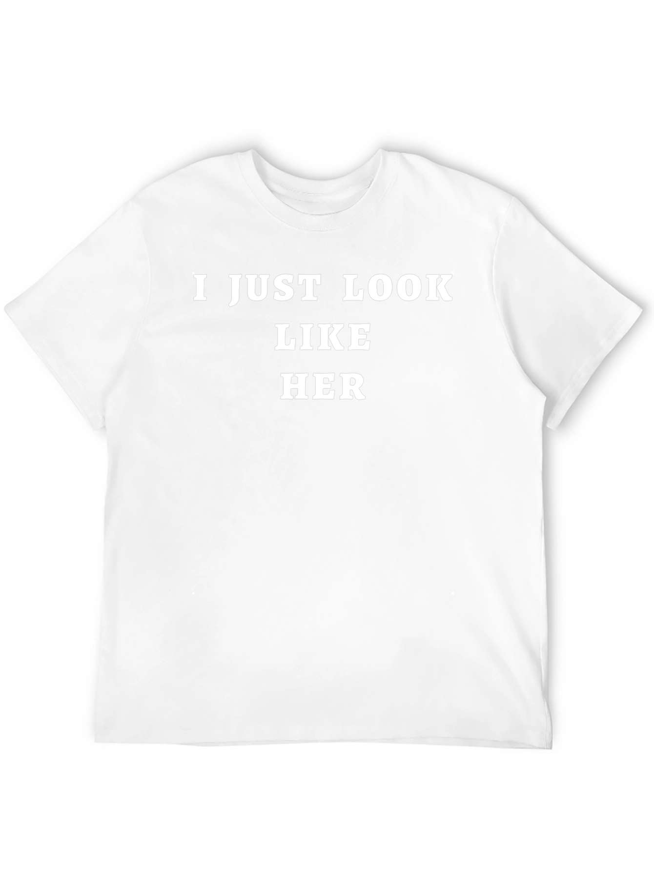 I Just Look Like Her Black Graphic Tee