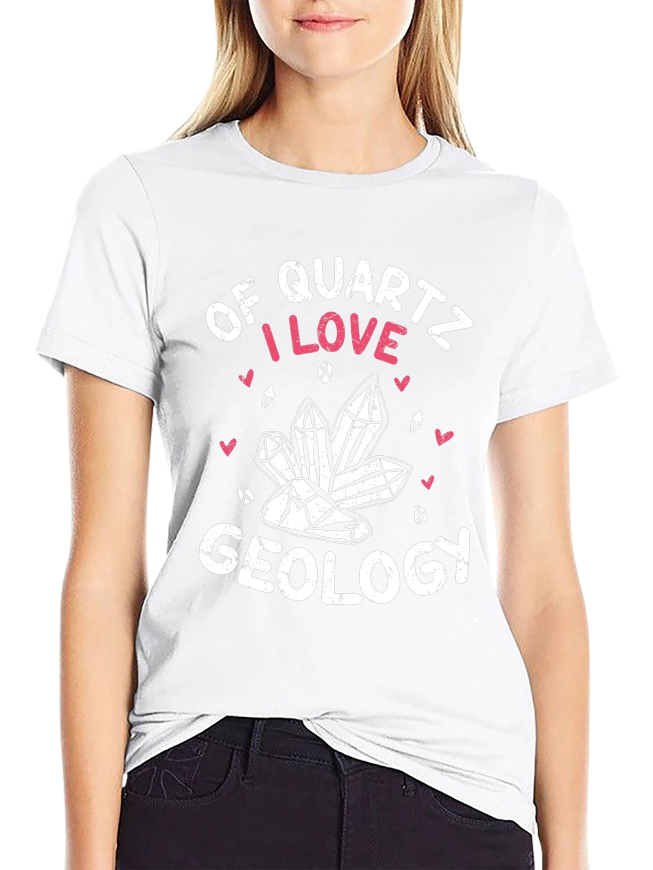 Quartz Geology T-Shirt: I Love Geology