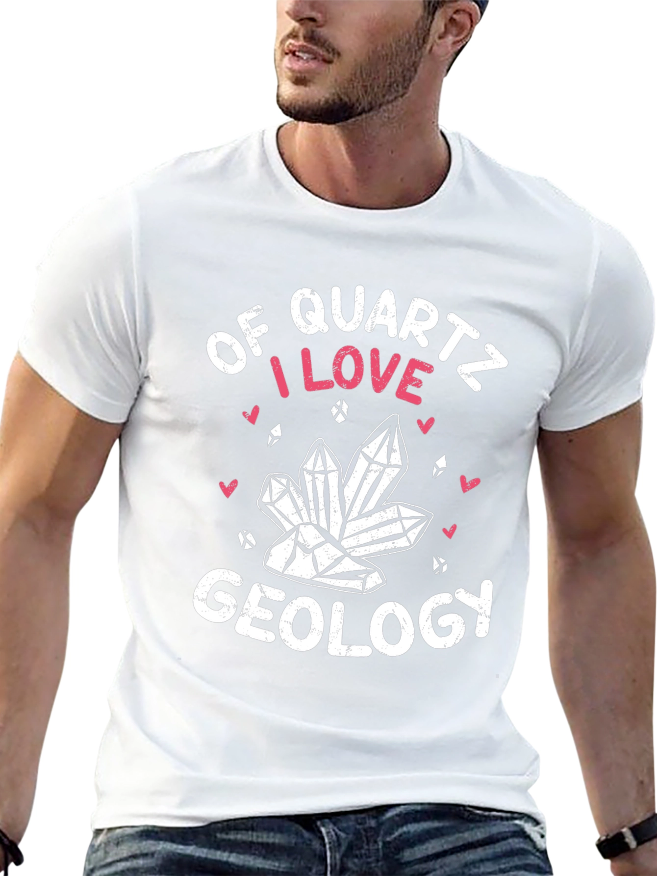 Quartz Geology T-Shirt: I Love Geology