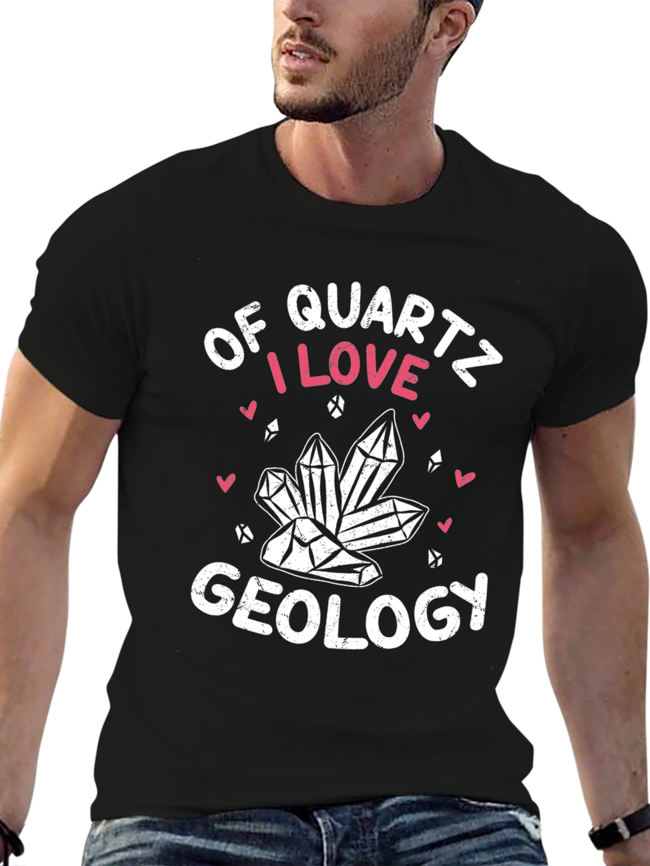 Quartz Geology T-Shirt: I Love Geology