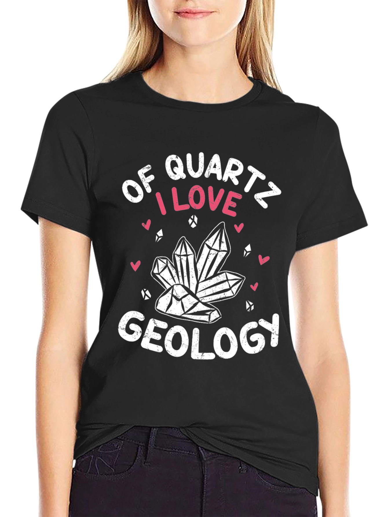 Quartz Geology T-Shirt: I Love Geology