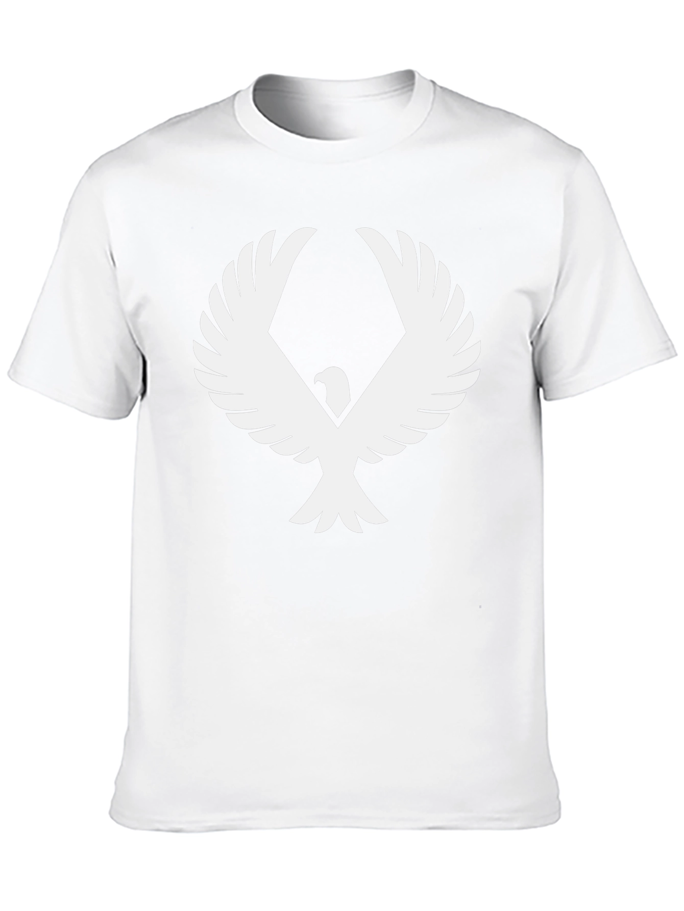 Black T-Shirt with Eagle Graphic Print