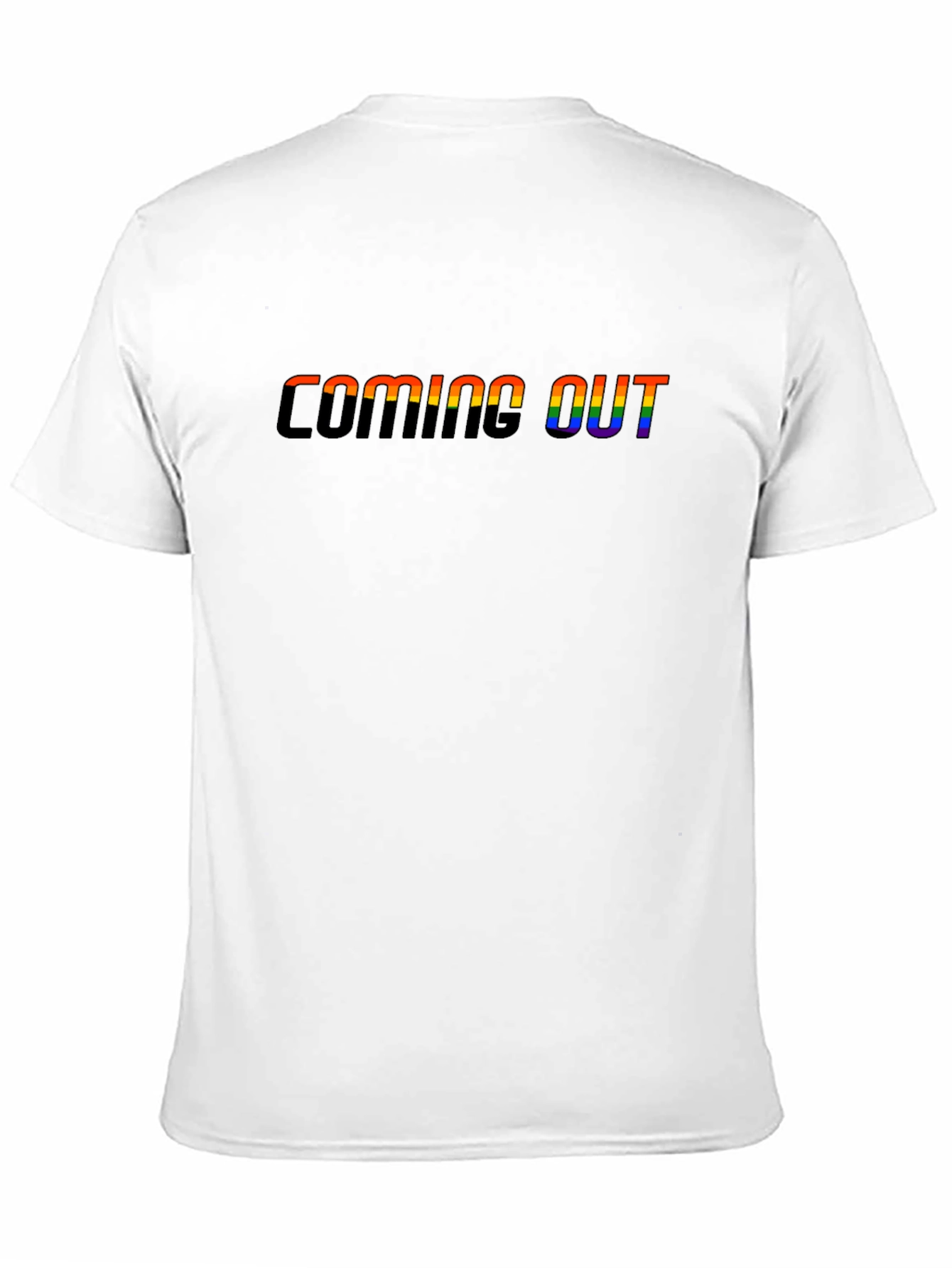 Coming Out LGBTQ+ Pride Rainbow Graphic Tee