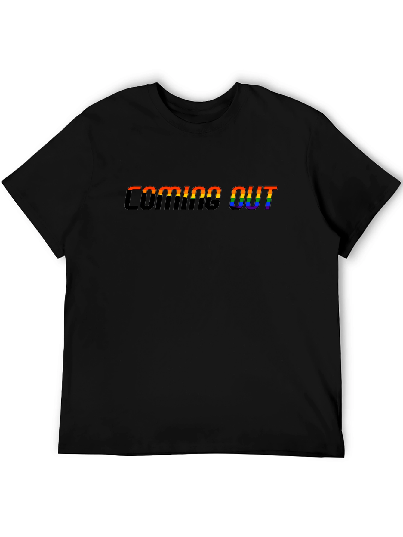 Coming Out LGBTQ+ Pride Rainbow Graphic Tee