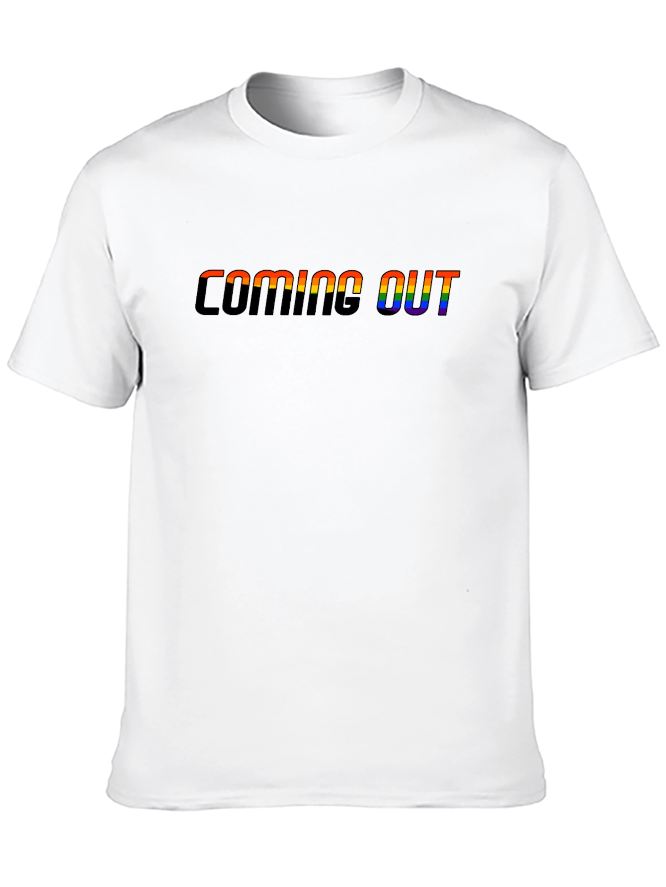Coming Out LGBTQ+ Pride Rainbow Graphic Tee
