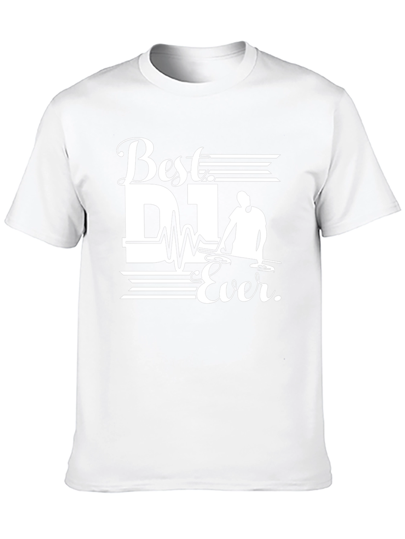 Best DJ Ever Graphic Tee - Black Cotton T-Shirt