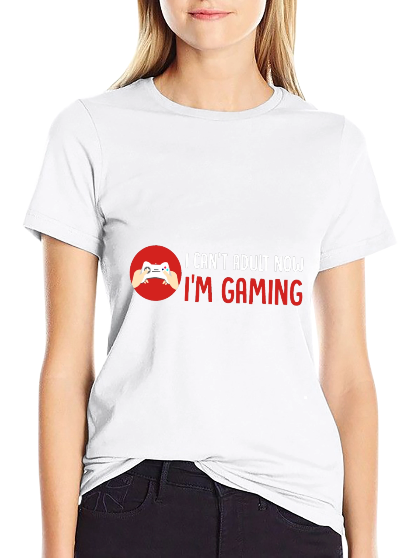 I Cant Adult Now Im Gaming Black T-Shirt