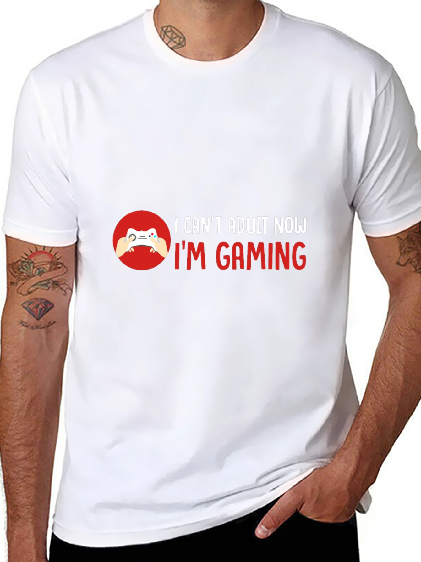I Cant Adult Now Im Gaming Black T-Shirt