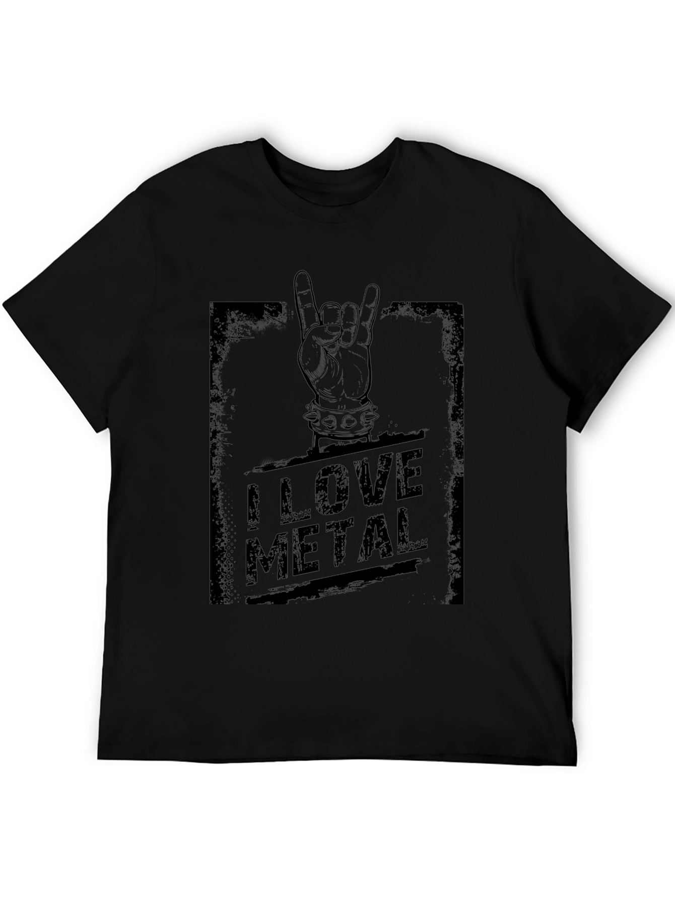 I Love Metal Black Graphic Tee