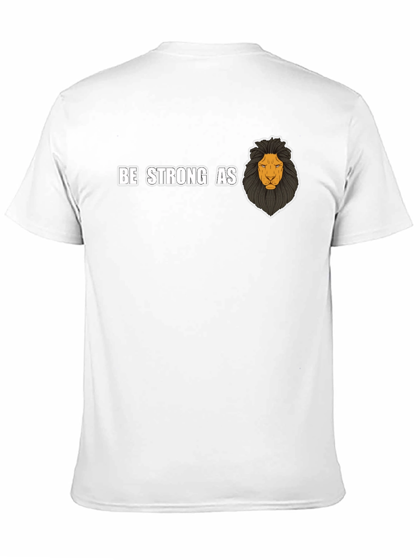 Be Strong As Lion T-Shirt - Black