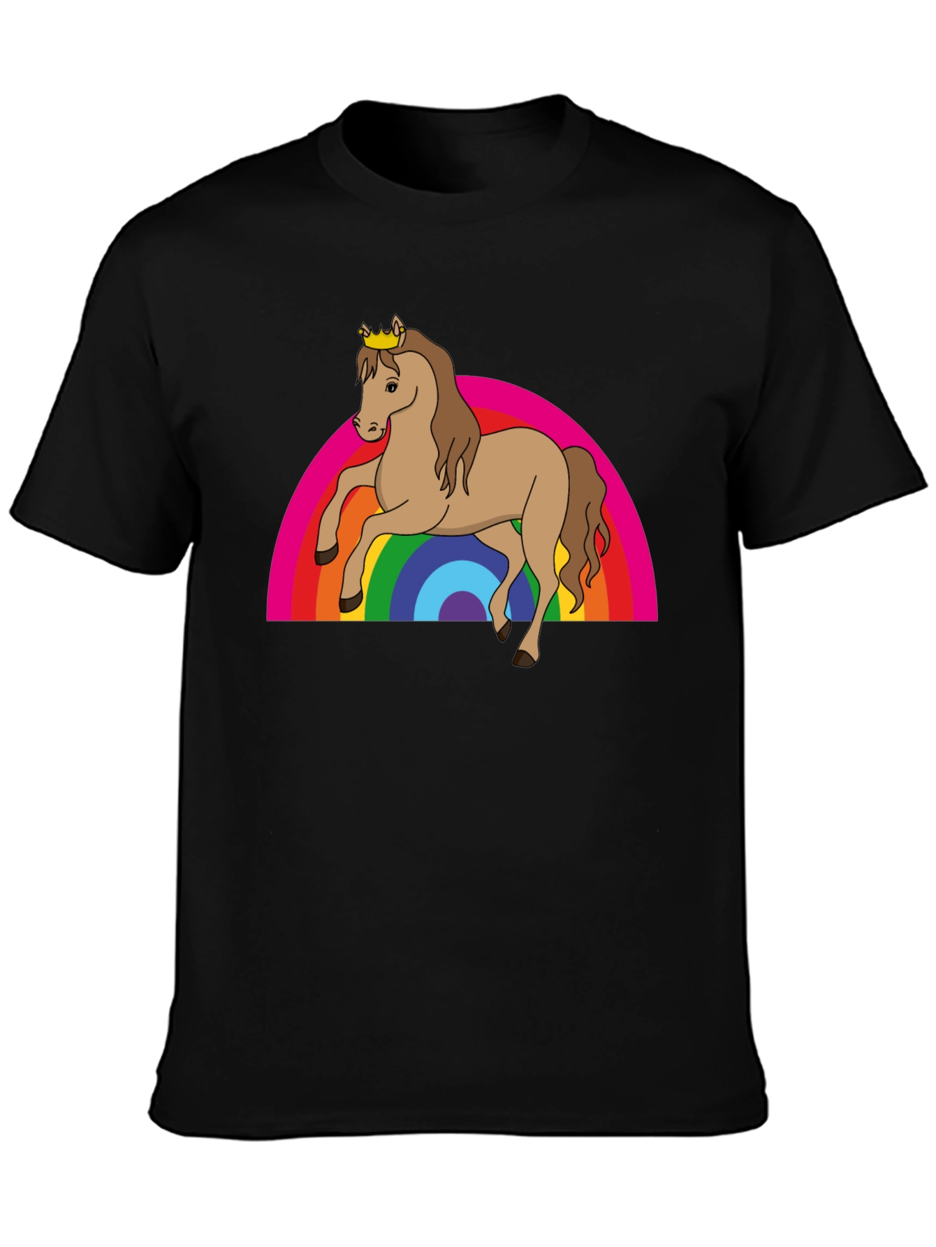 Rainbow Horse Tee - Magical & Fun!