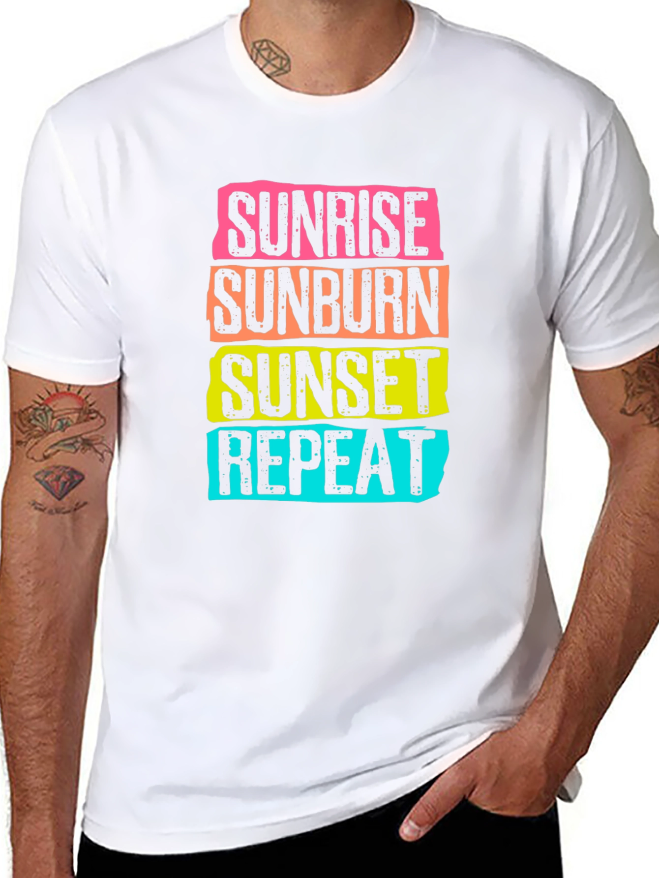 Sunrise Sunburn Sunset Repeat T-Shirt