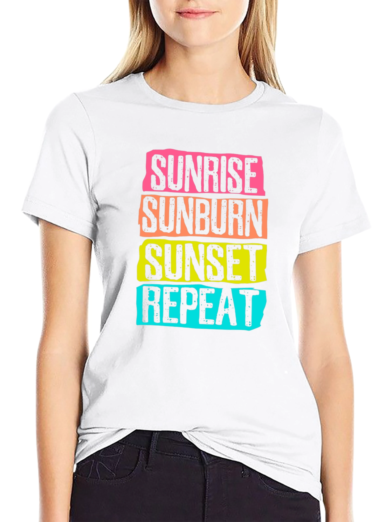 Sunrise Sunburn Sunset Repeat T-Shirt