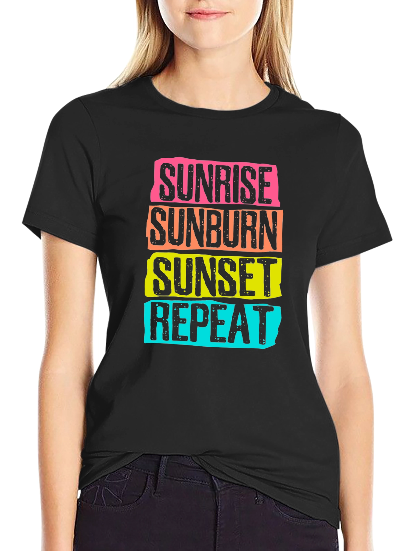 Sunrise Sunburn Sunset Repeat T-Shirt