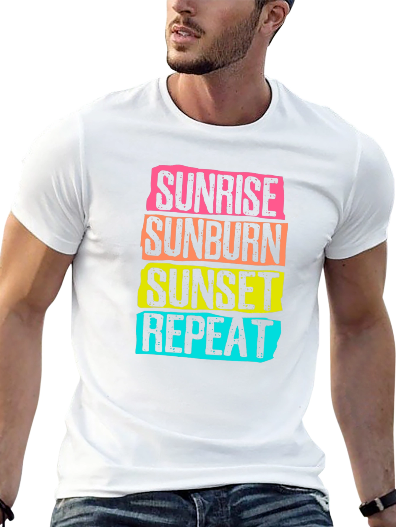 Sunrise Sunburn Sunset Repeat T-Shirt