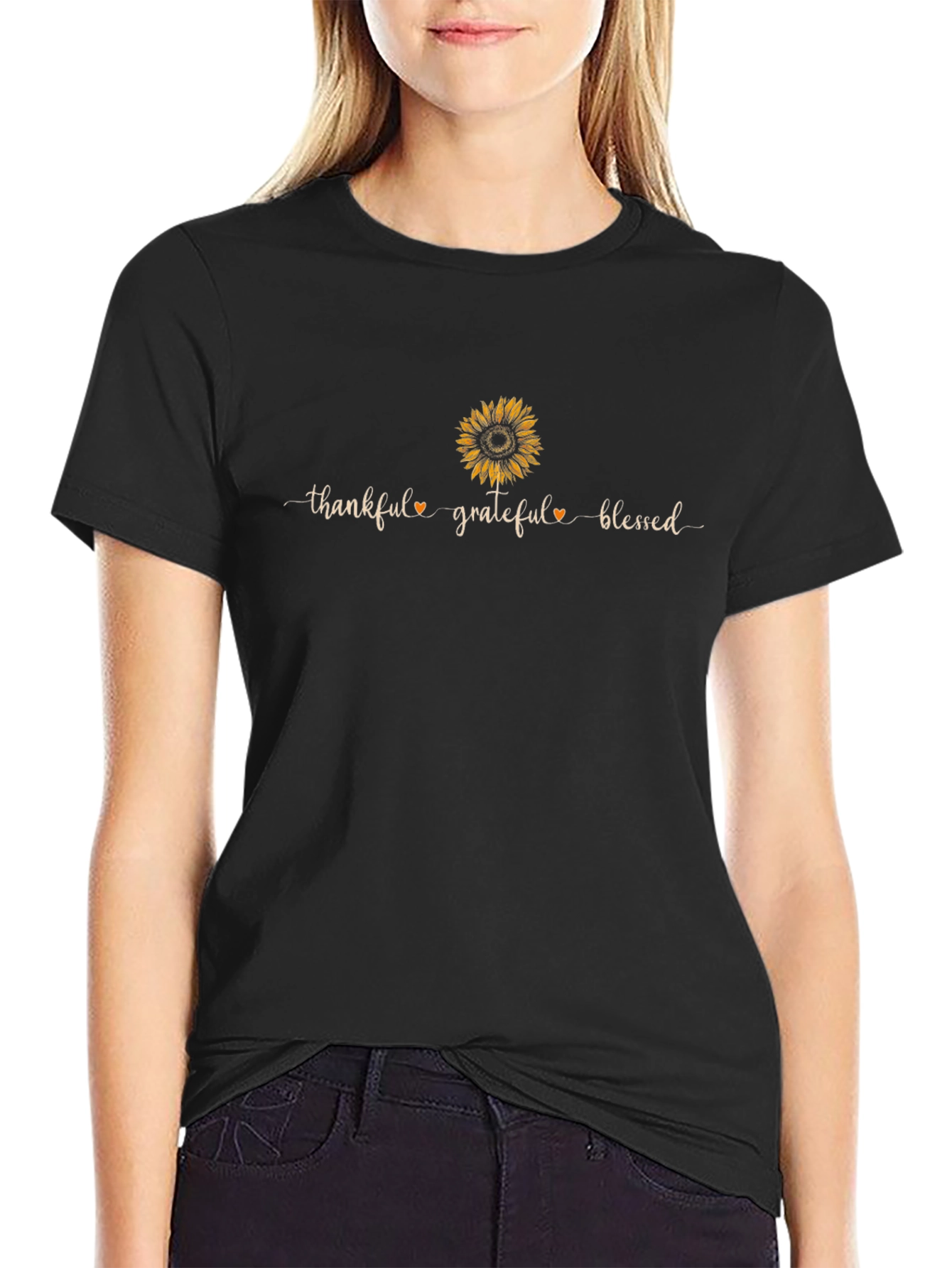 Thankful Sunflower Graphic Tee