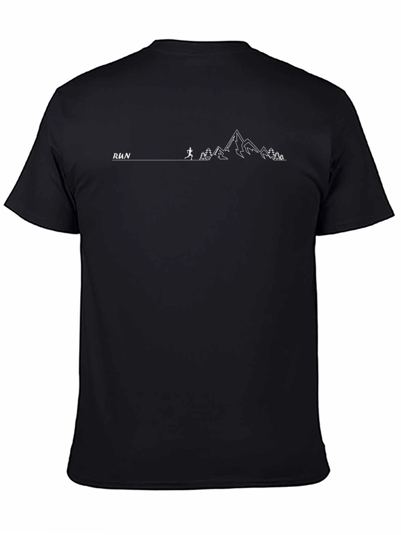 Run the Mountains Black T-Shirt