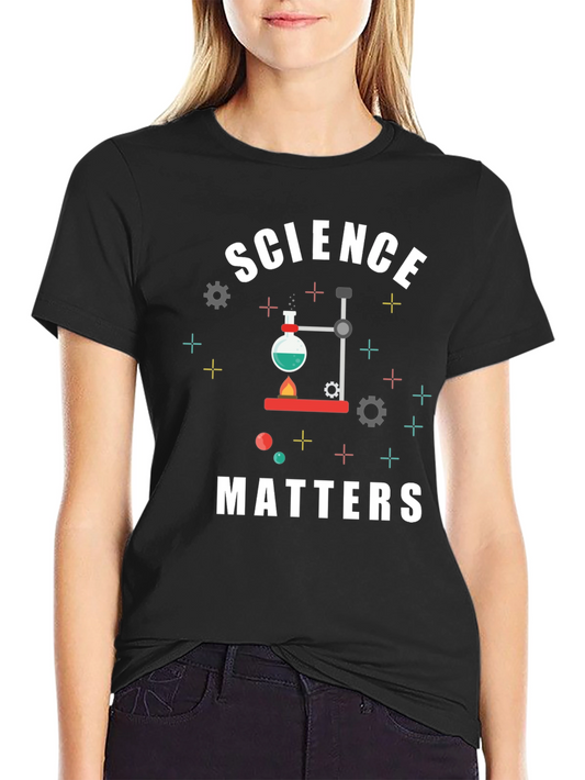 Science Matters T-Shirt - Black Graphic Tee