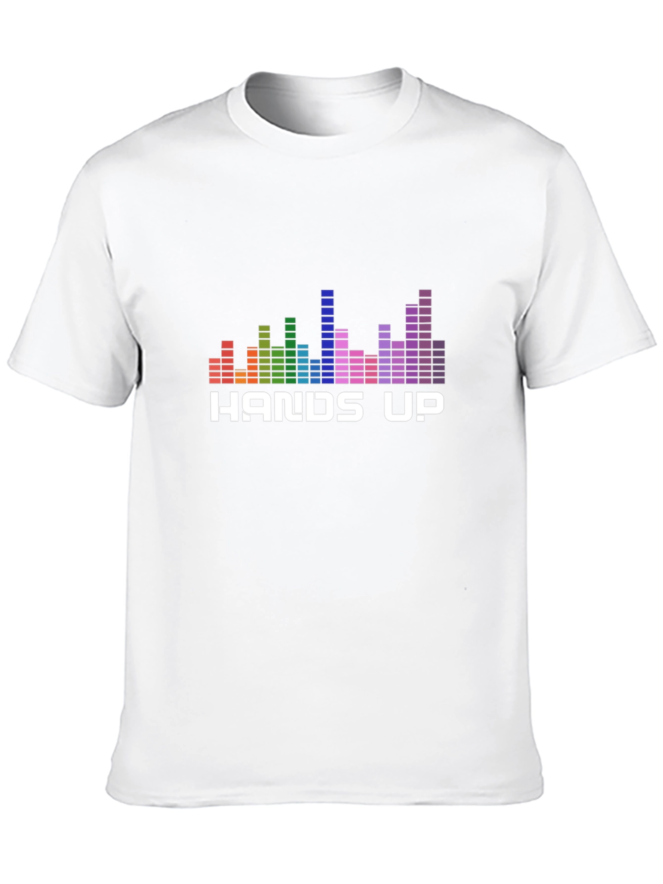 Hands Up Graphic T-Shirt - Music Equalizer Design
