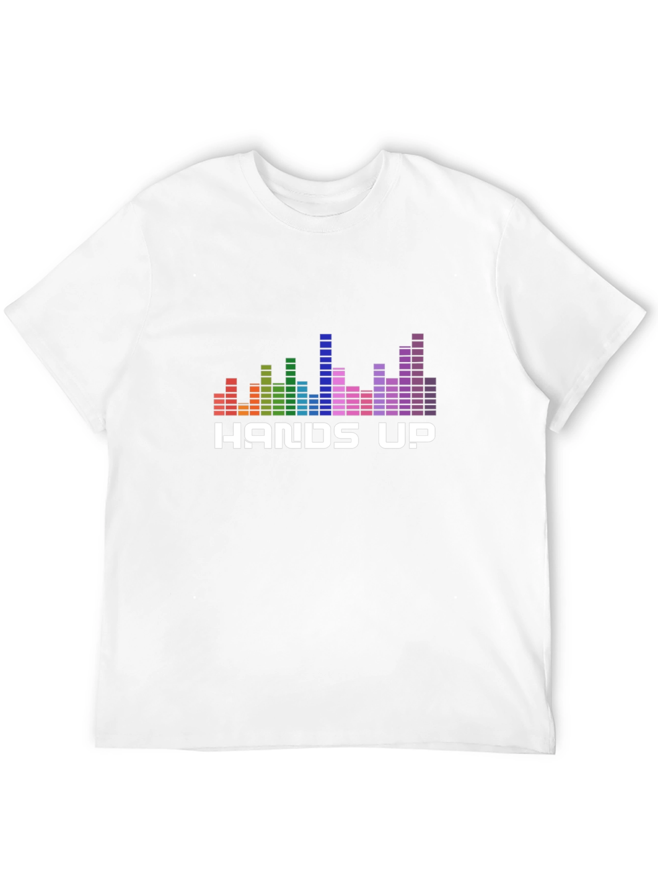 Hands Up Graphic T-Shirt - Music Equalizer Design